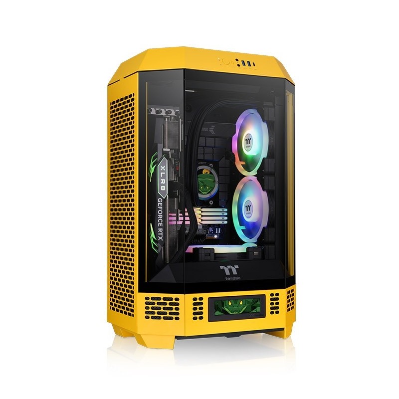 THERMALTAKE The Tower 300 Micro-ATX Gehäuse mit Sichtfenster Bumblebee